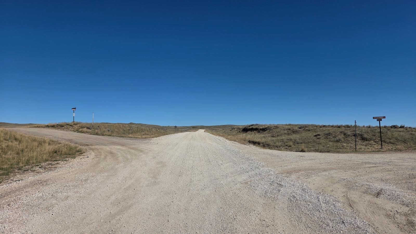 3) straight at the fork in the road